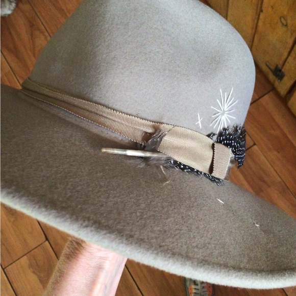 RARE Wyeth Astral embroidered wool boho rancher - Picture 4 of 8